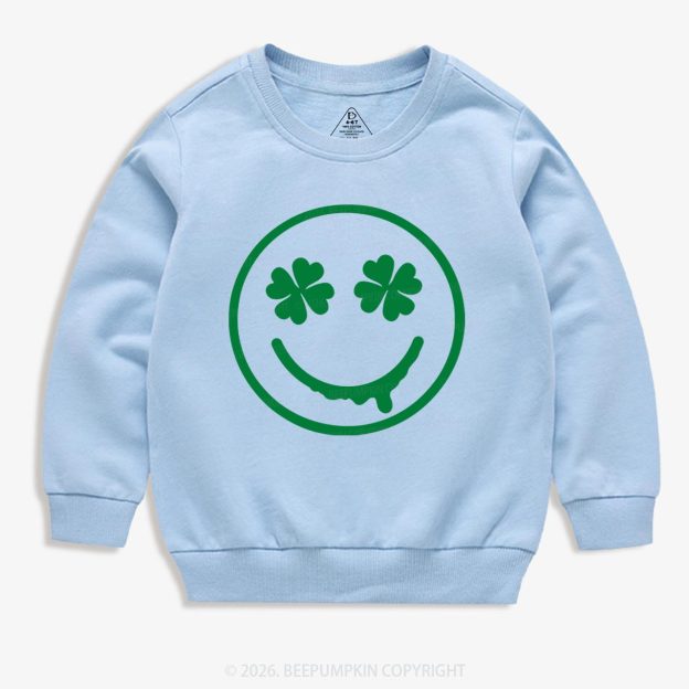 Happy Earth St.Patricks Day Kids Sweatshirt