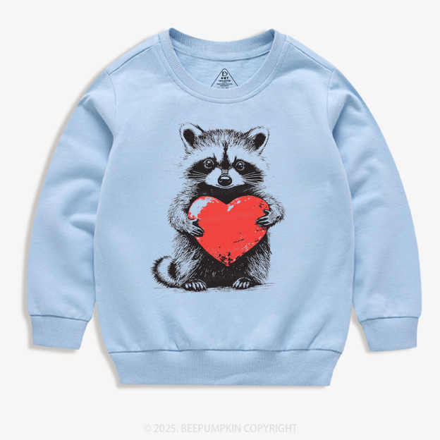 Sweet Thief Of Hearts Valentine's Day Kid's Sweatshirt