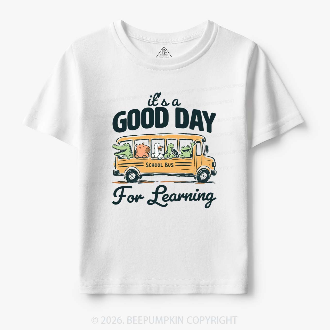 It's A Good Day For Learning Cute Animals Toddler&Kid's Tees