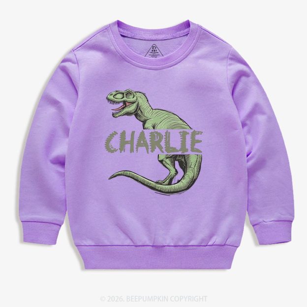 Personalized Roar And Explore Toddler&Kid's Sweatshirt