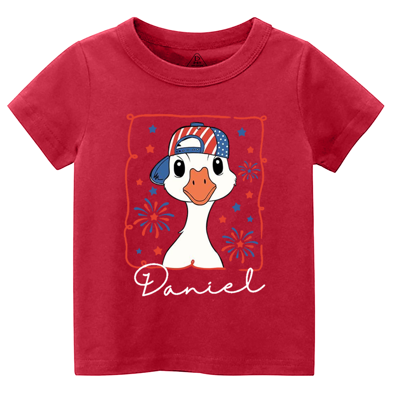 4th Of July Mama Goose Toddler Tees