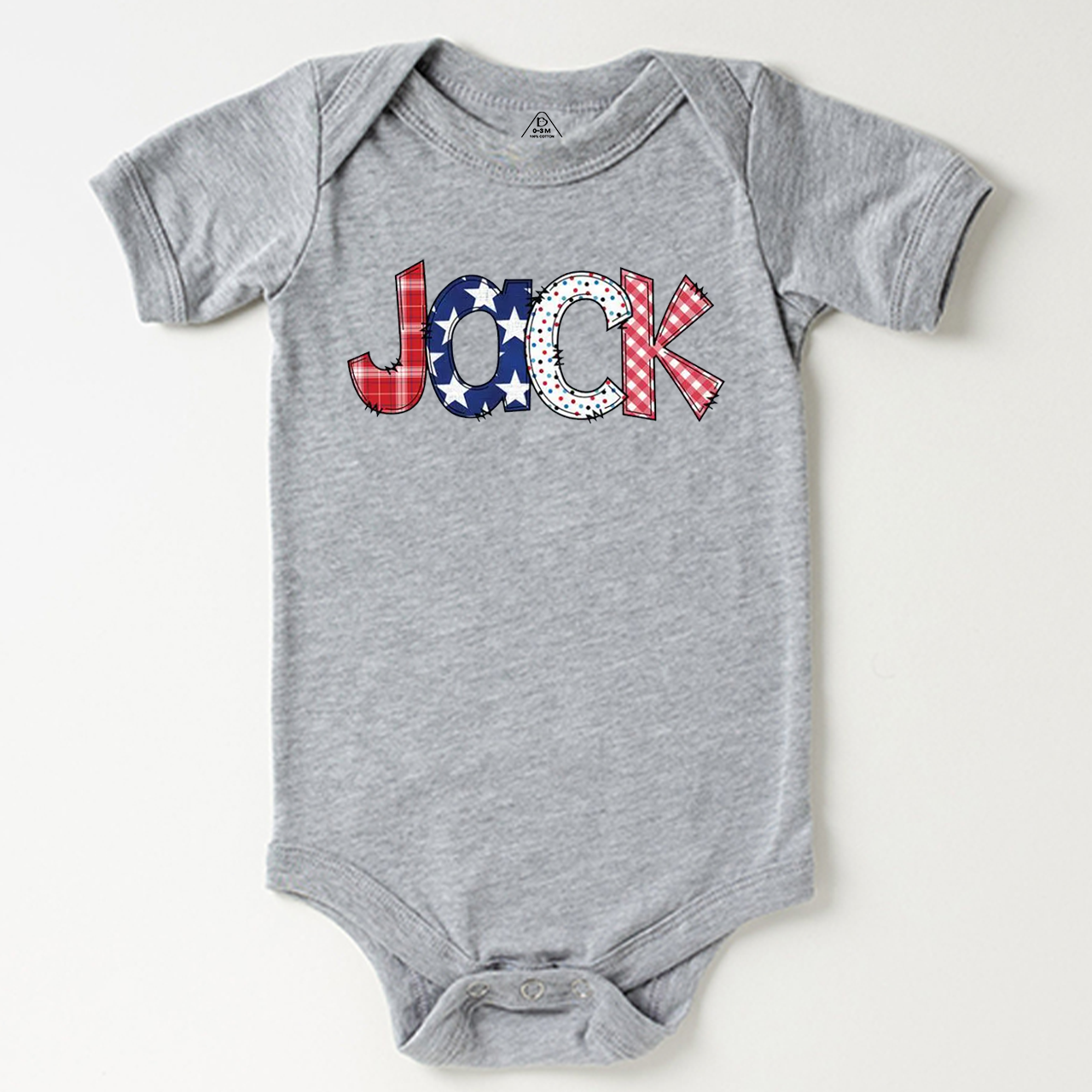 Personalized Name Fourth Of July Bodysuit Beepumpkin