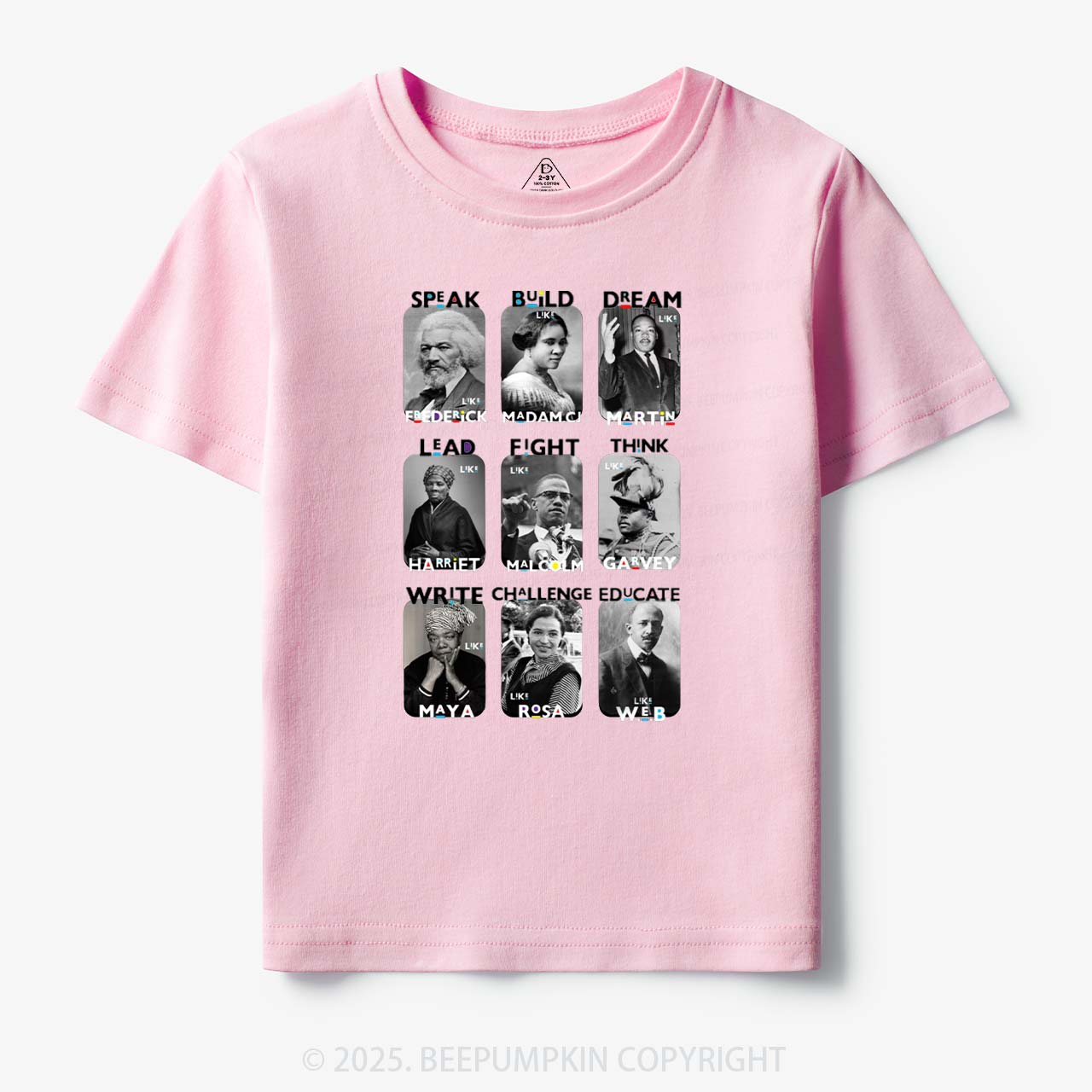 Inspired By Black History Toddler&Kid's Tees Beepumpkin