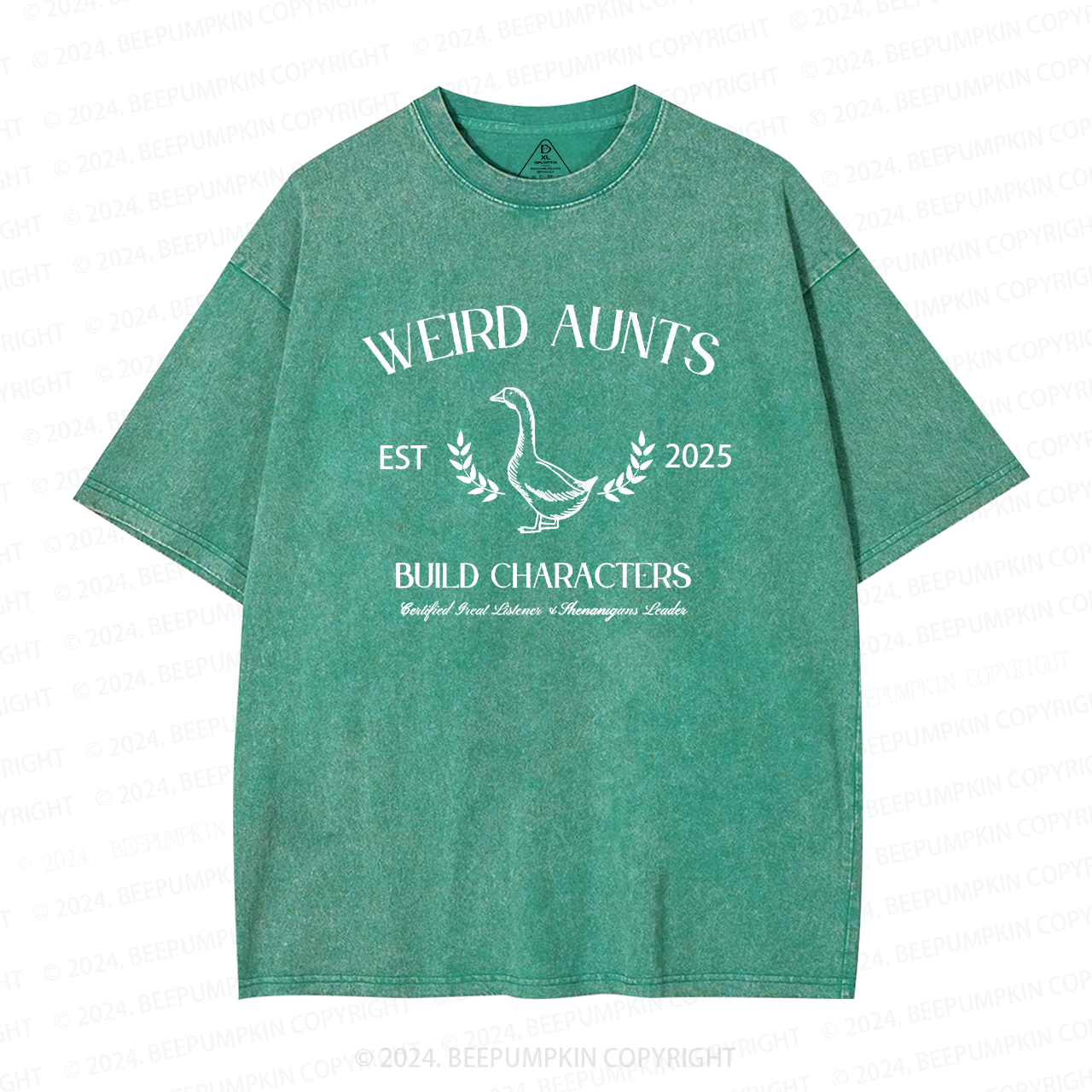 Personalized Vintage Silly Goose Weird Aunt Washed T-Shirts 
