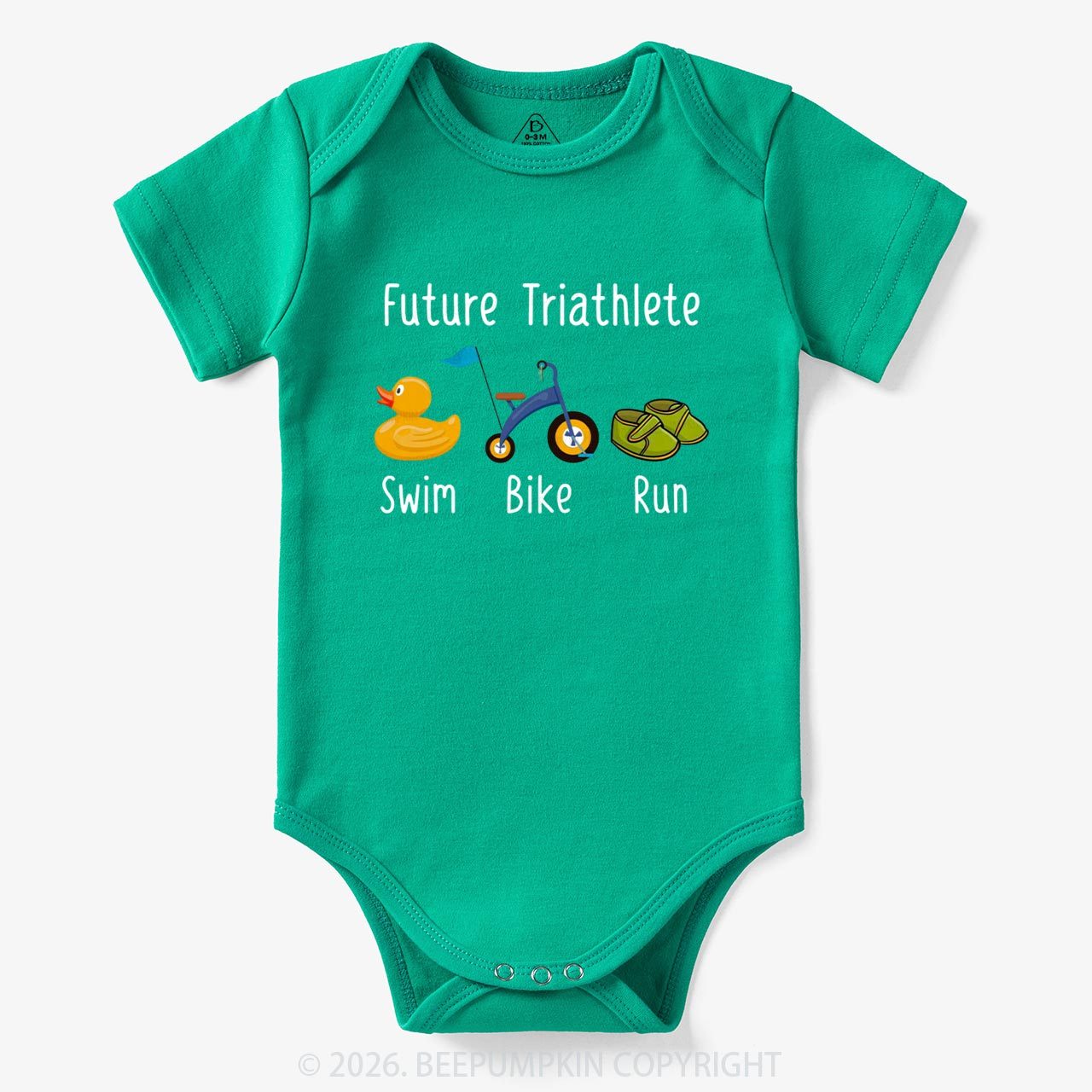 Future Triathlete Swim Bike Run Bodysuit