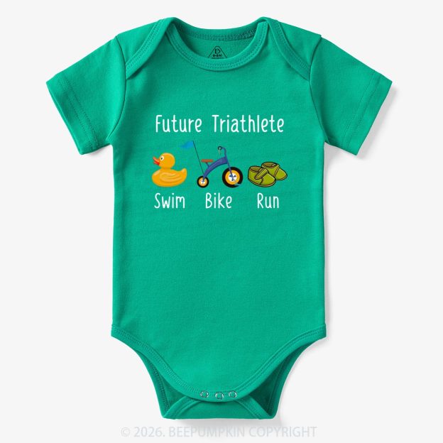 Future Triathlete Swim Bike Run Bodysuit