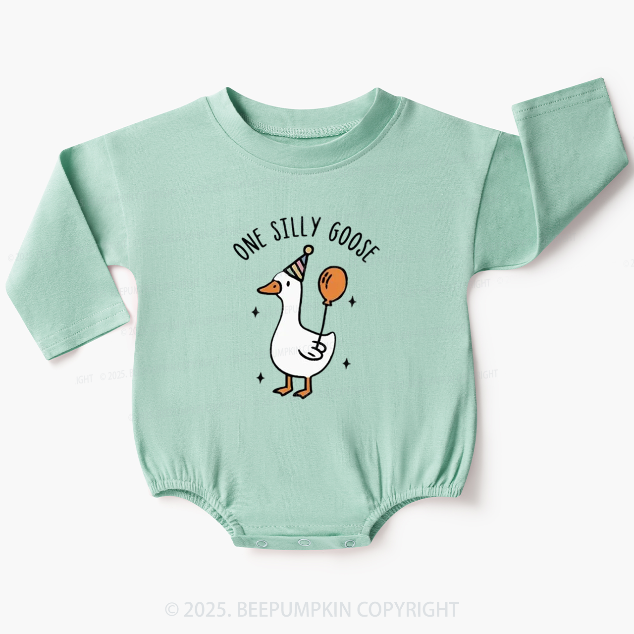 One Silly Goose Bubble Romper Beepumpkin