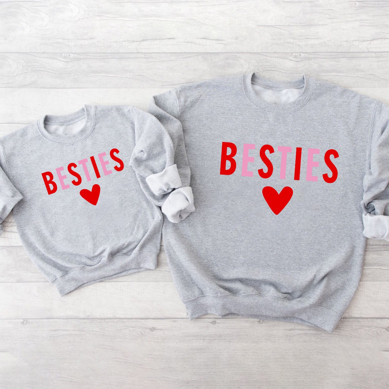 Pretty Besties Mommy And Me Matching Swetshirt