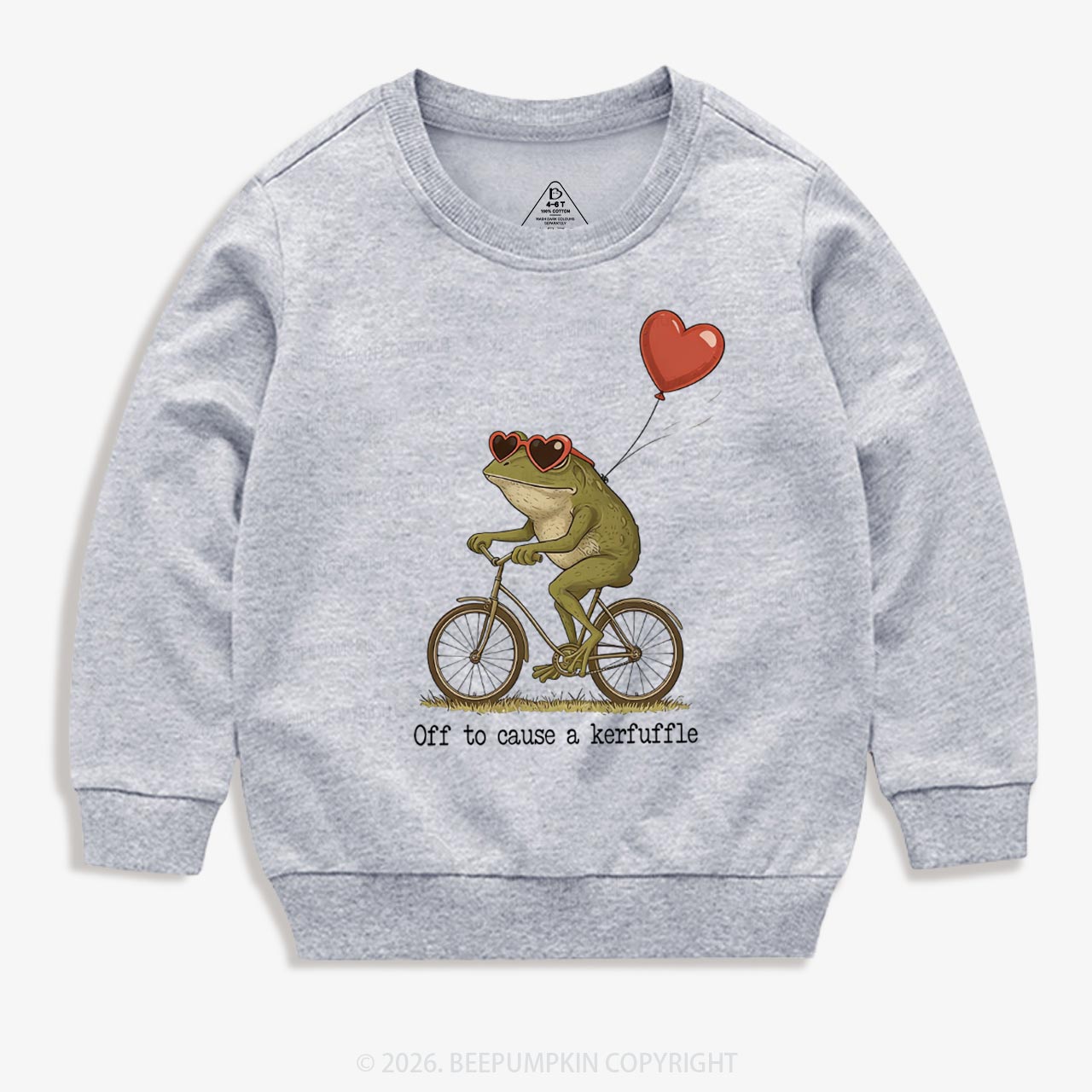 Off to Cause a Kerfuffle Valentine's Day Kid's Sweatshirt