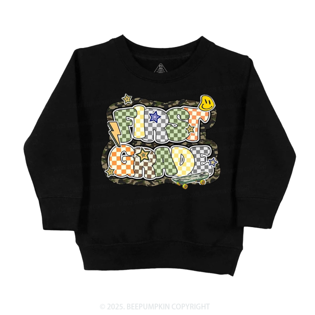 School Boy Sublimation File Kid's Sweatshirt