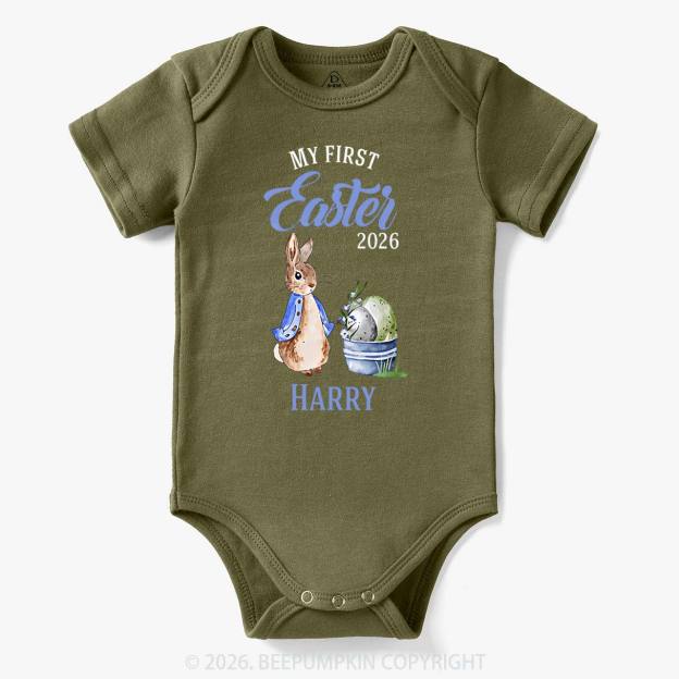 Personalized Little Bunny’s First Easter Baby Bodysuit