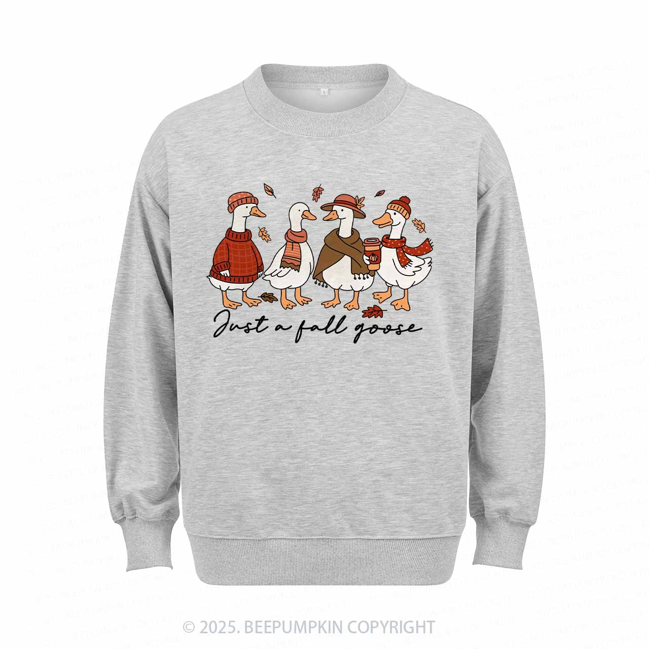 Funny Cozy Goose Fall Sweatshirt Beepumpkin