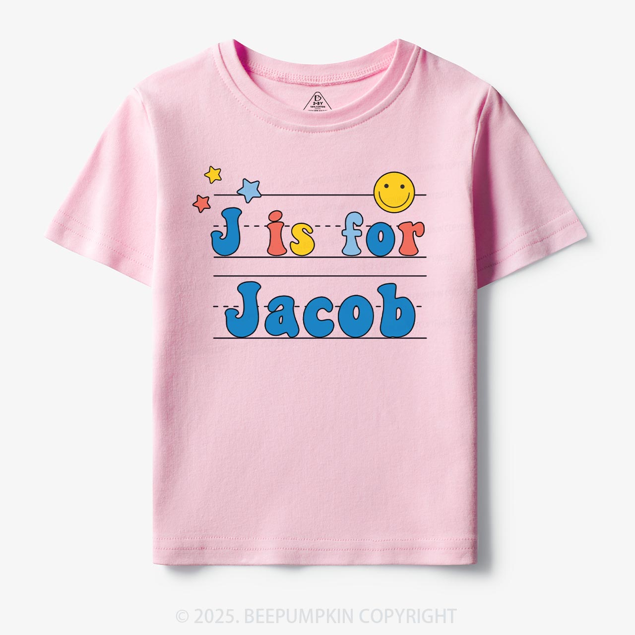 Personalized Letter Is For Name Toddler&Kid's Tees Beepumpkin