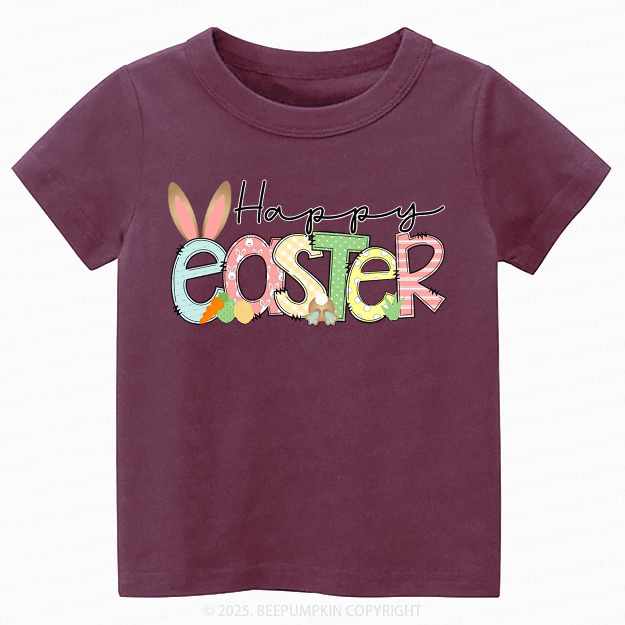 Personalized Name Happy Easter Toddler&Kid's Tees Beepumpkin