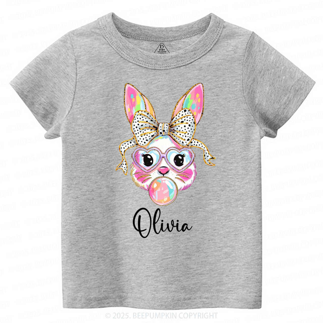 Personalized Easter Bunny Toddler&Kid's Tees Beepumpkin