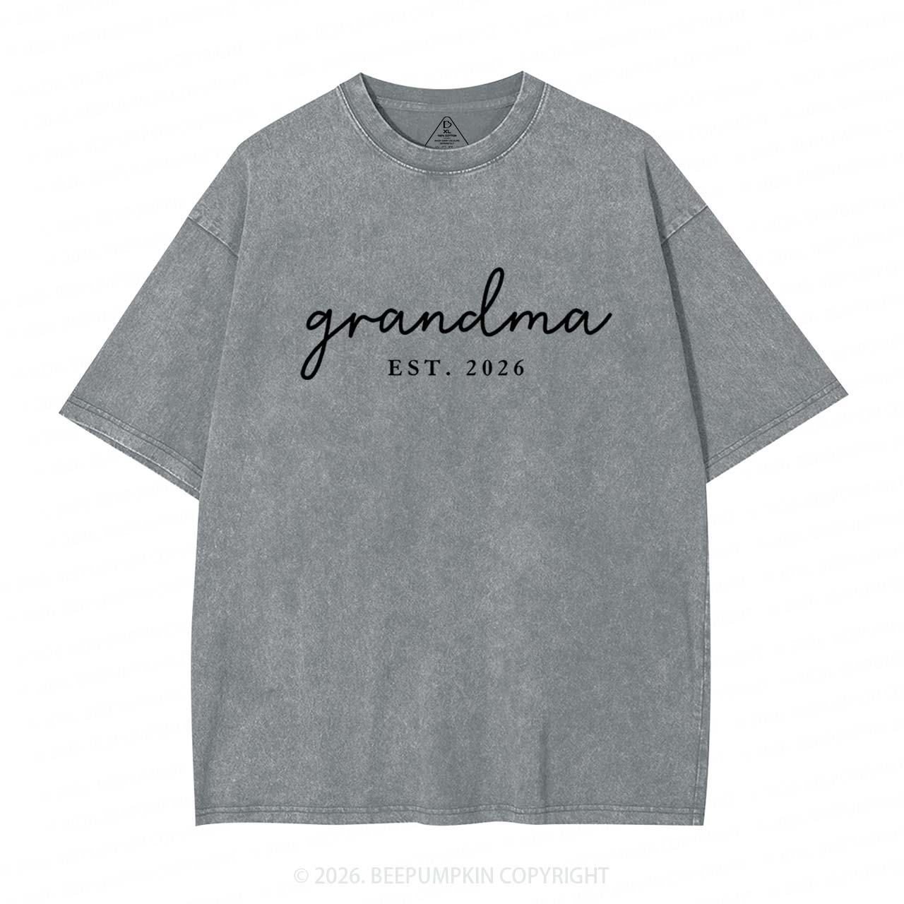 Personalized Mother's Day Gift Adult Washed T-Shirts