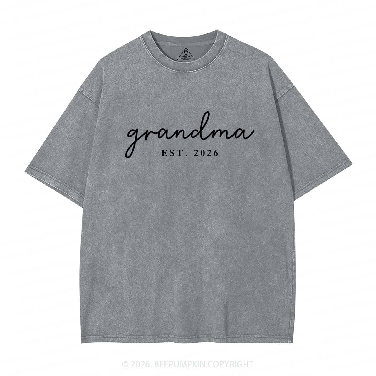 Personalized Mother's Day Gift Adult Washed T-Shirts