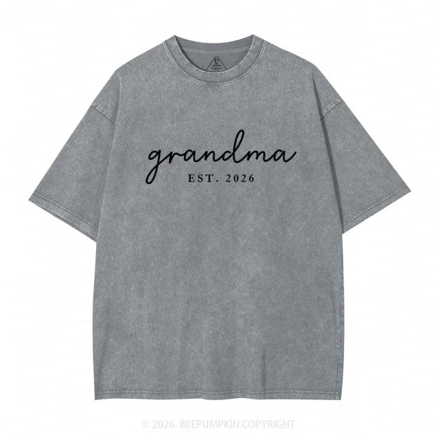 Personalized Mother's Day Gift Adult Washed T-Shirts