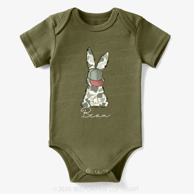 Personalized Floral Easter Bunny Bodysuit