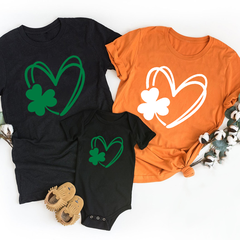 Heart St.Patrick's Day Family Matching Shirt
