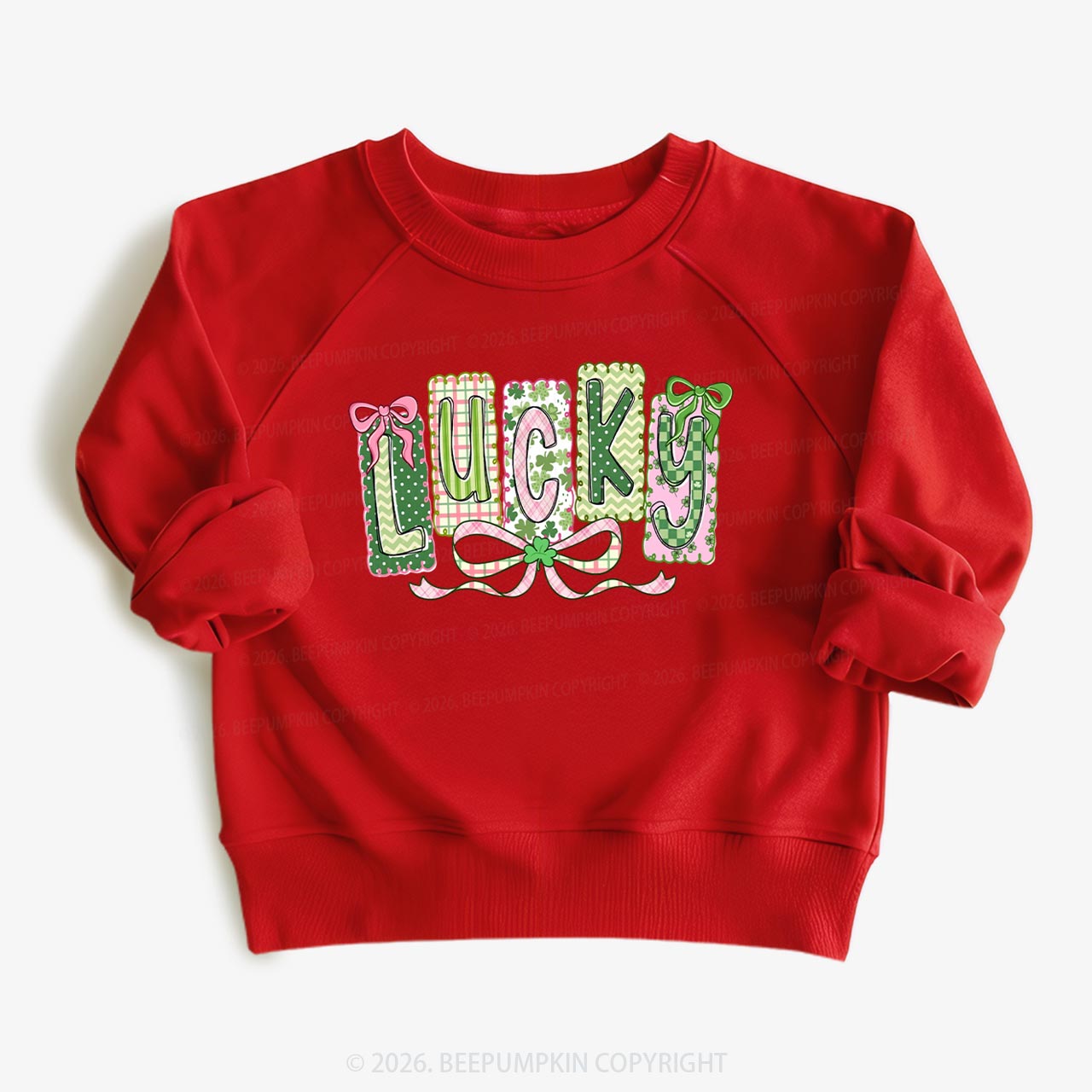 Lucky Shamrock St. Patrick's Day Kid's Sweatshirt