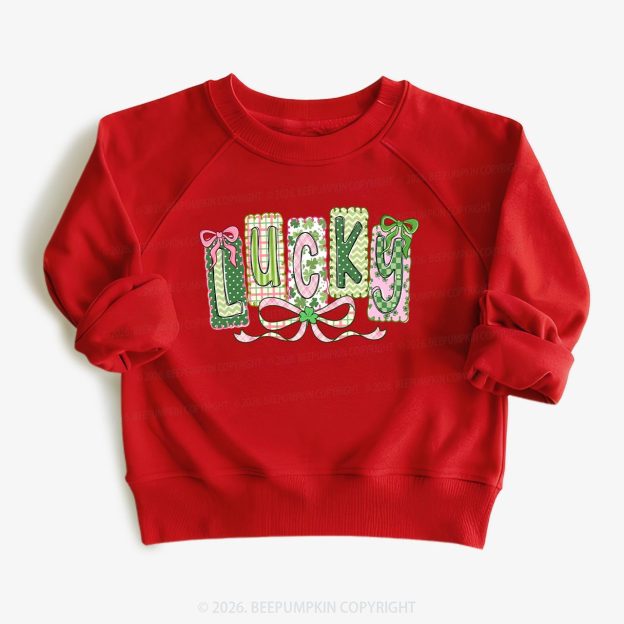 Lucky Shamrock St. Patrick's Day Kid's Sweatshirt