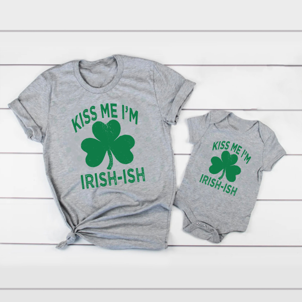 Kiss Me I'm Irish St.Patrick's Day Matching Shirts