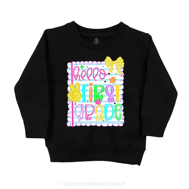 Personalized Back-To-School Greetings Kid's Sweatshirt