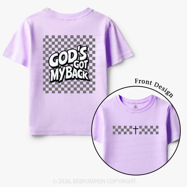 God's Got My Back Christian Toddler&Kid's Tees