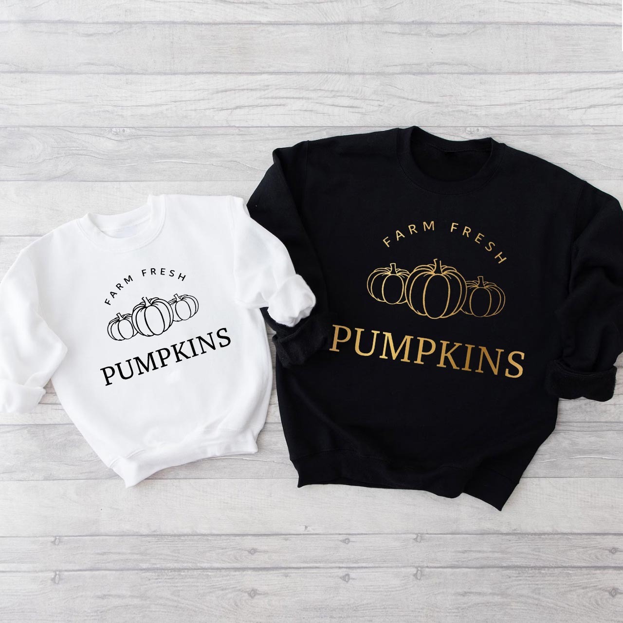 Farm Fresh Pumpkins Fall Sweatshirts