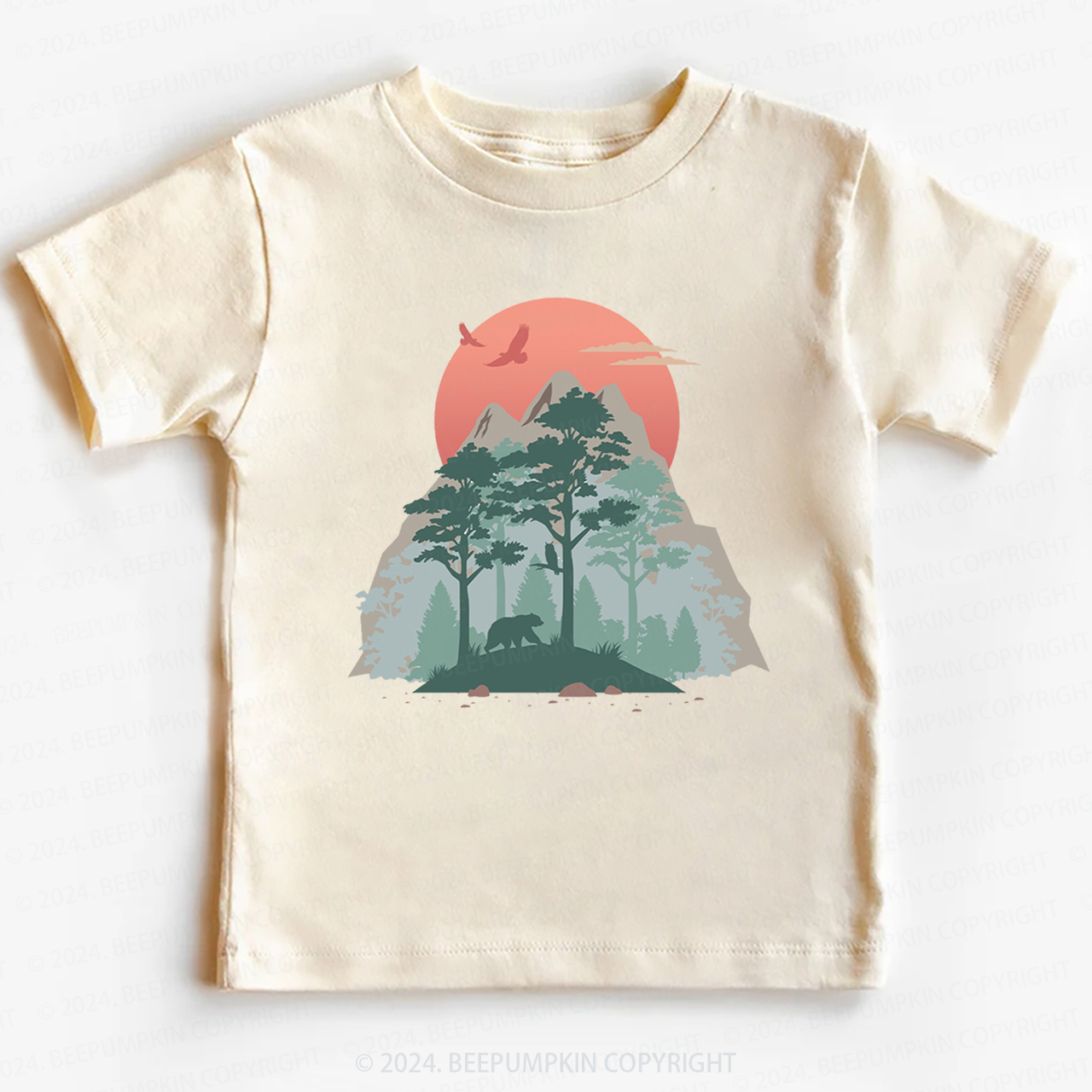 Mountain Sunset Toddler&Kids Tees 