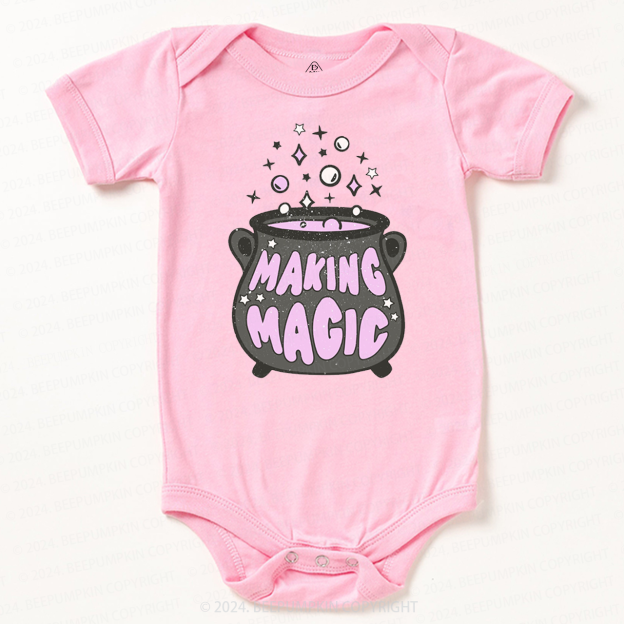 Making Magic Witch Halloween Baby Bodysuits 