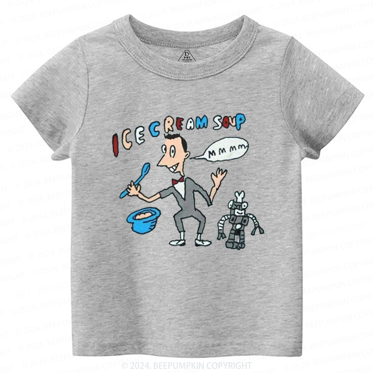 Cute Herman Robot Toddler&Kids Tees 8