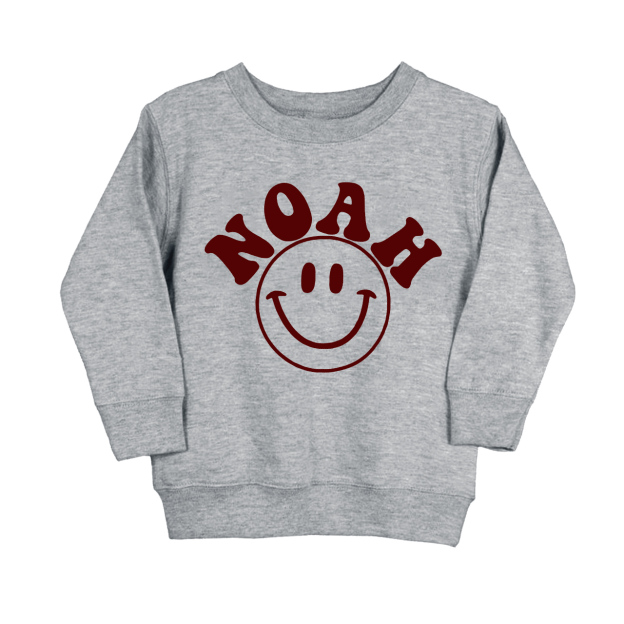 Custom Nickname Happy Sweatshirt For Kids