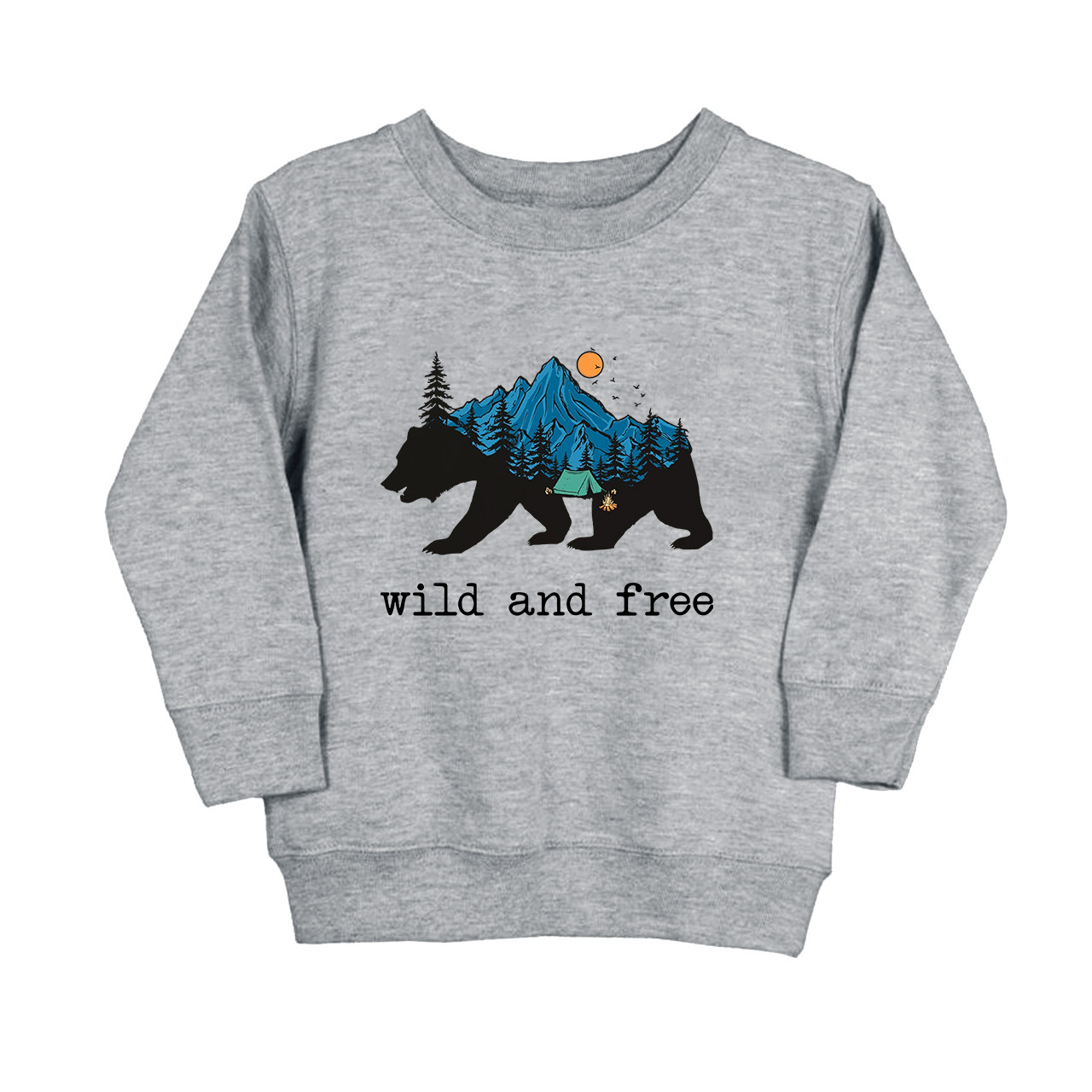 Wild And Free Kids Sweatshirt Sale-Beepumpkin™