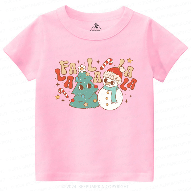 Christmas Fa La La La Toddler&Kids Tees 