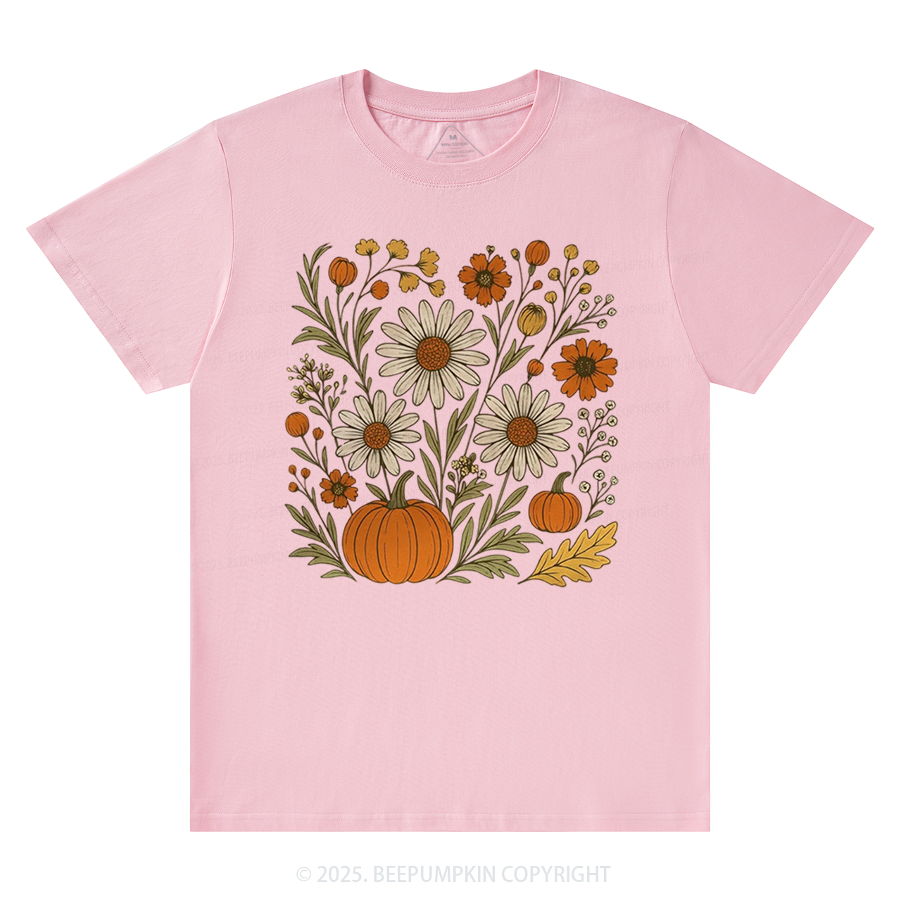 Boho Floral Fall T-Shirts Beepumpkin