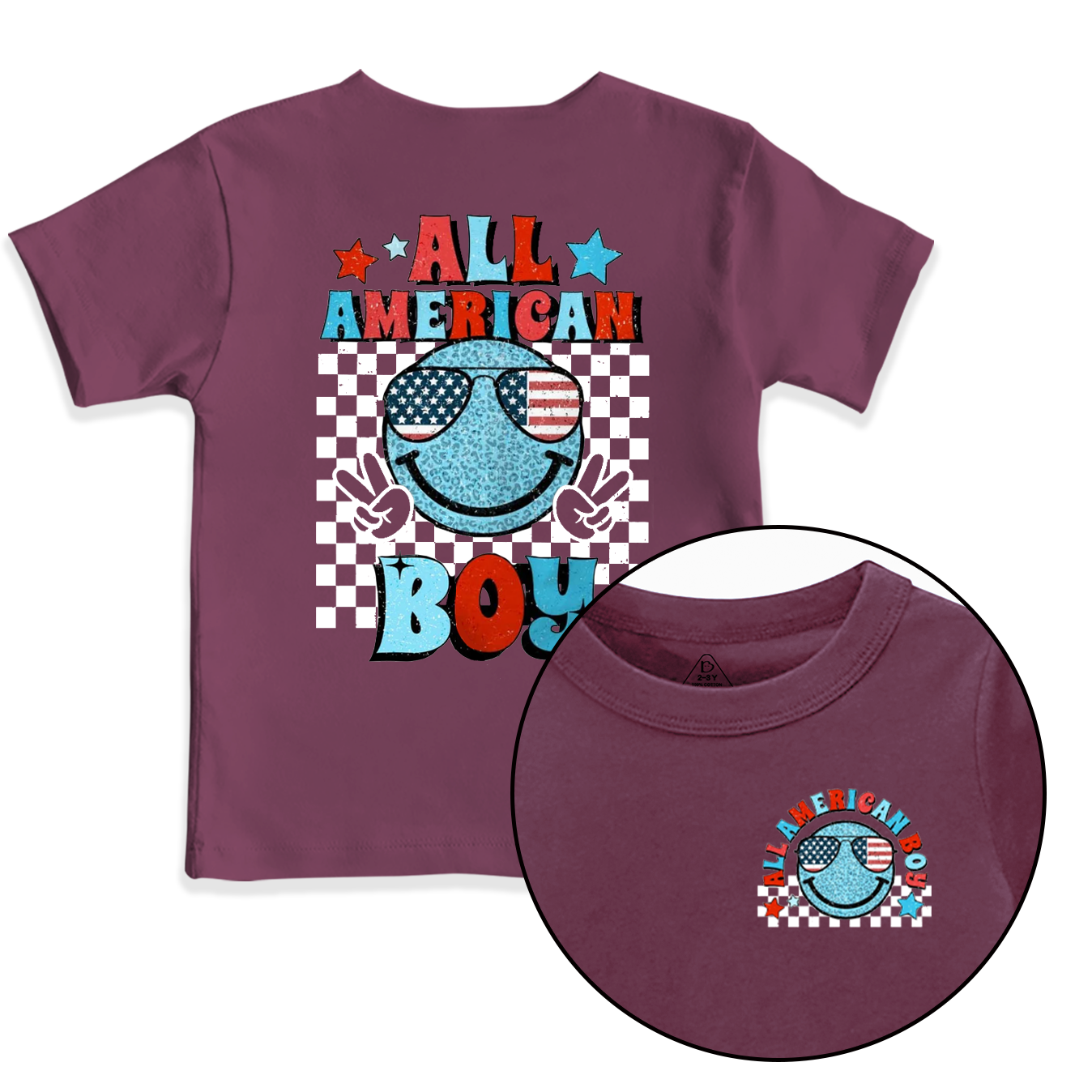 All American Boy Toddler&Kid's Tees Beepumpkin 