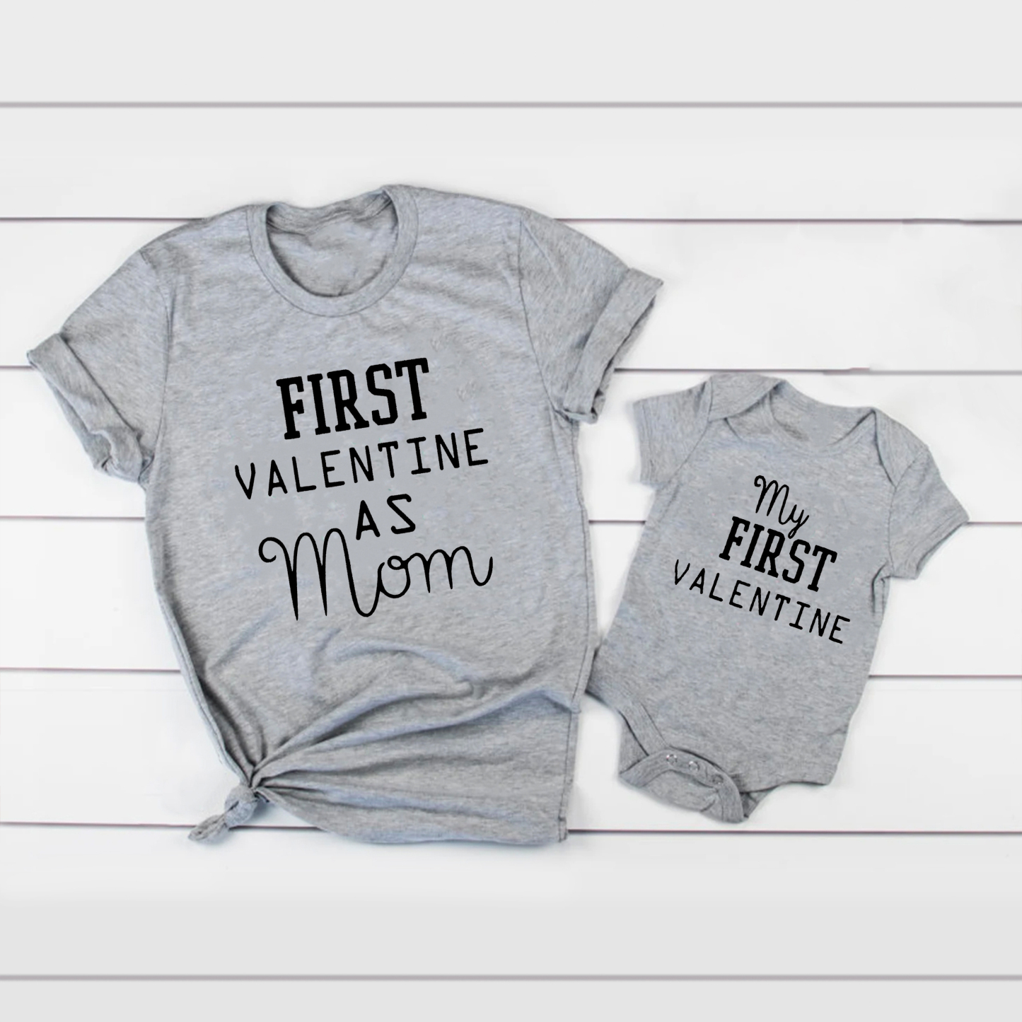 First Valentine As Family Matching Shirts