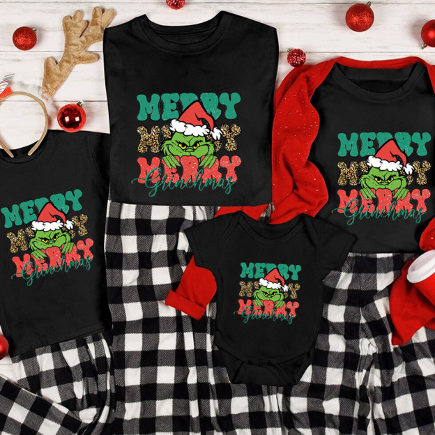 Merry Merry Christmas Family Matching Shirt