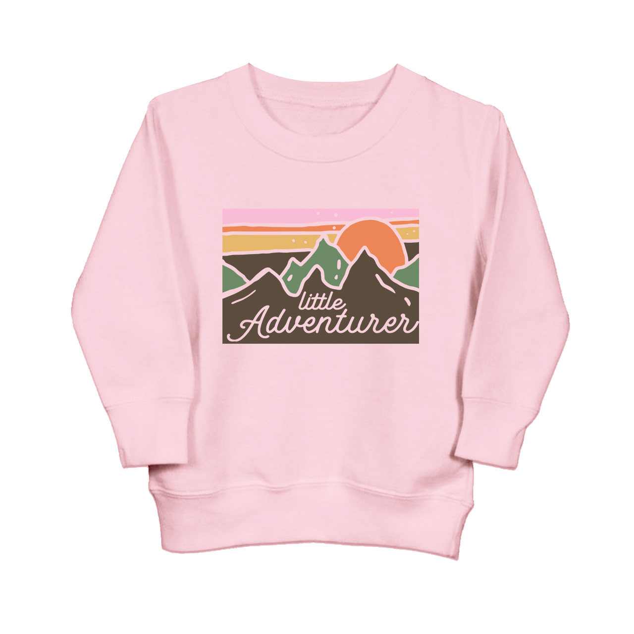 Little Adventurer Cute Mountains Kids Sweatshirt