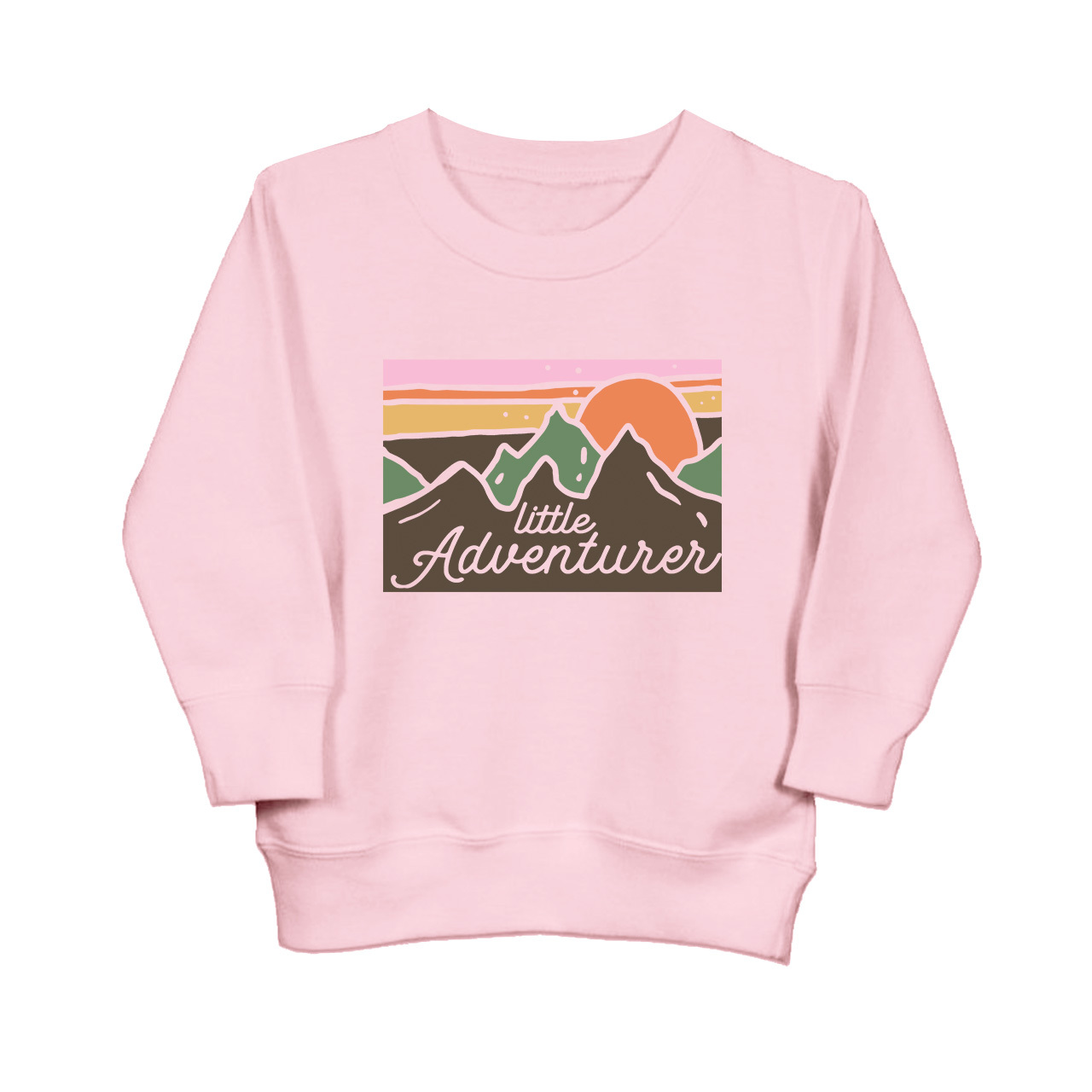 Little Adventurer Cute Mountains Kids Sweatshirt