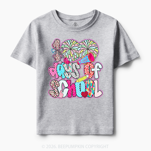Cheer For 100 Days Pom Pom School Spirit Toddler&Kid's Tees