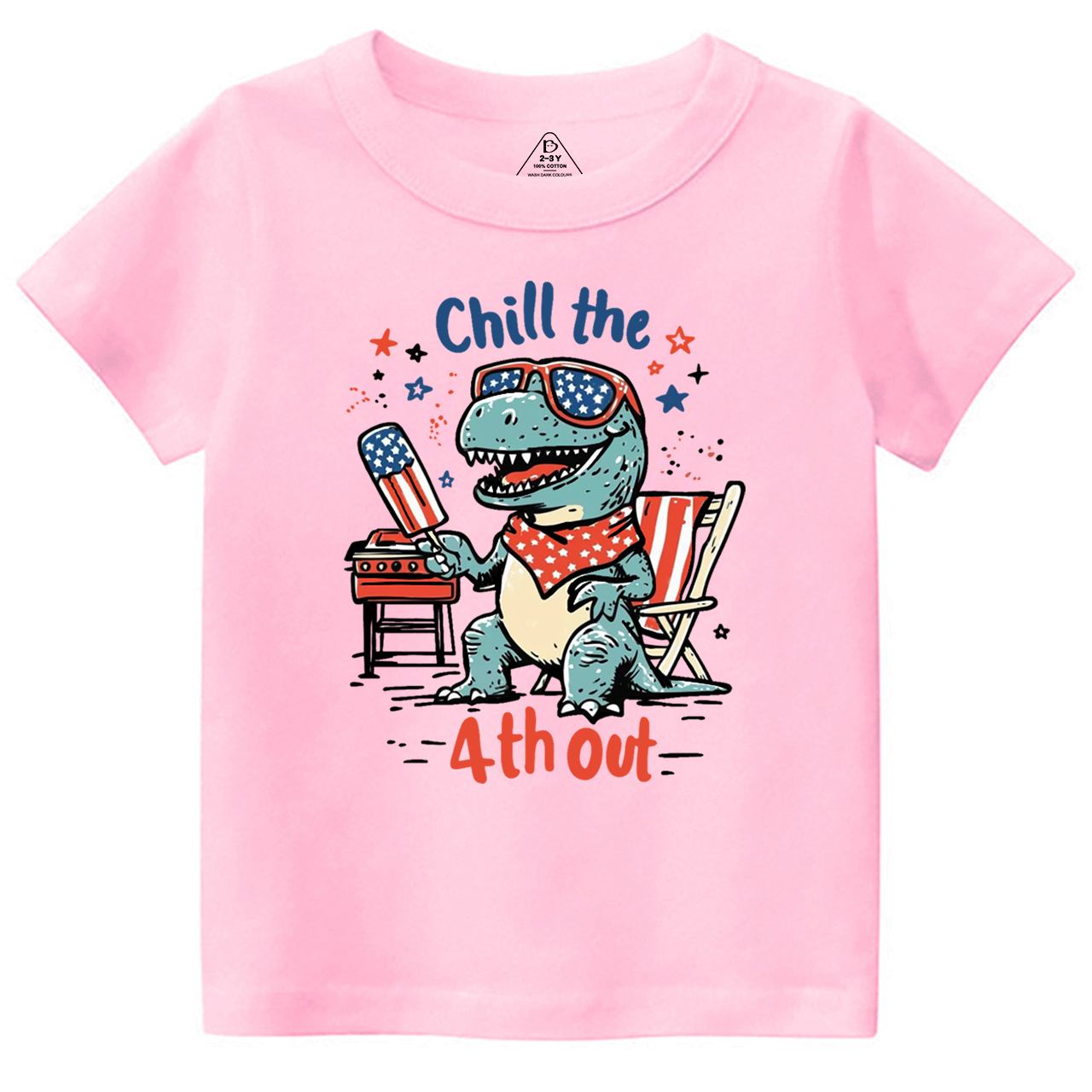 Chill The 4th Out Toddler&Kid's Tees Beepumpkin 