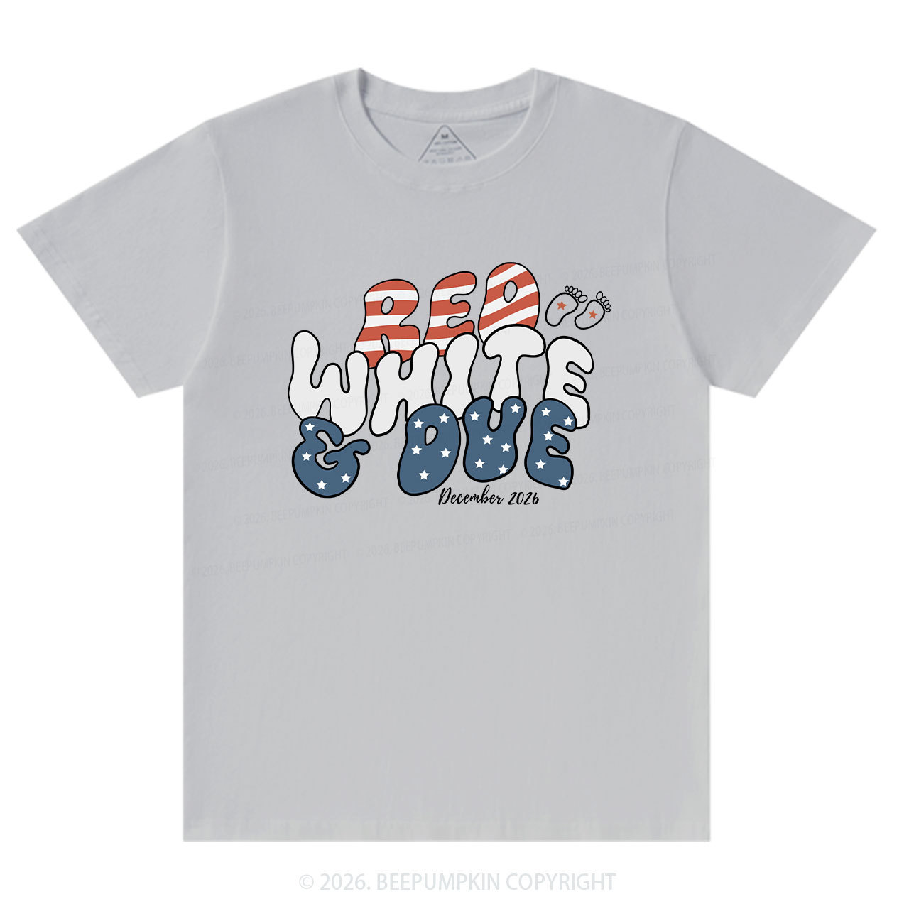 Personalized American Mama 4th July Pregnancy Announcement T-Shirts