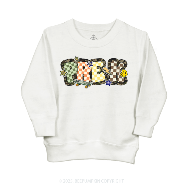 School Boy Sublimation File Kid's Sweatshirt