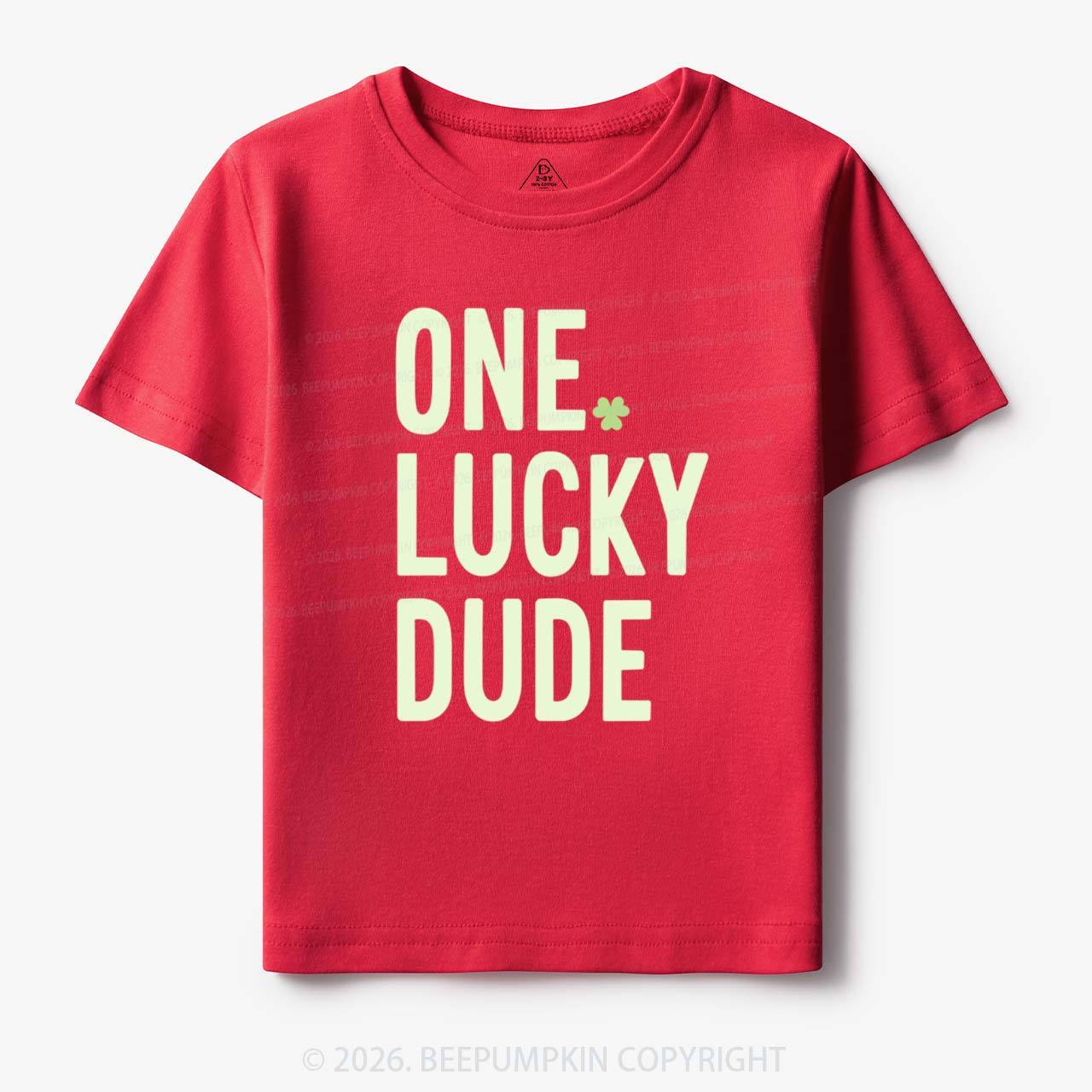 One Lucky Dude St. Patrick's Day Toddler&Kid's Tees Beepumpkin