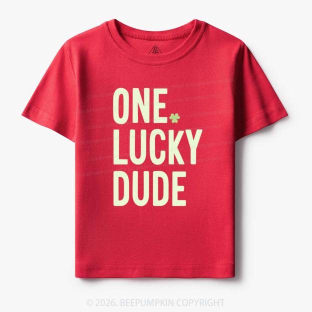 One Lucky Dude St. Patrick's Day Toddler&Kid's Tees Beepumpkin