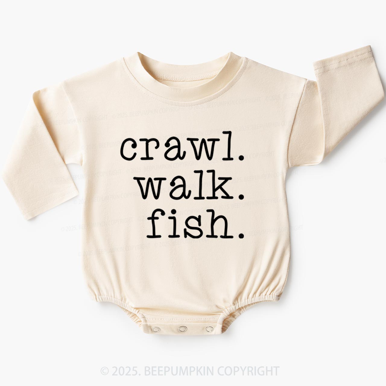 Crawl Walk Fish Baby Bubble Romper Beepumpkin
