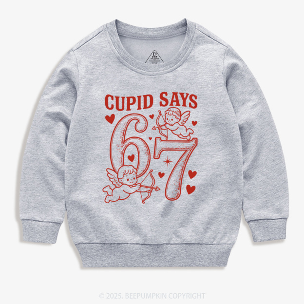 Cupid Days 67 Love Graphic Kid's Sweatshirt